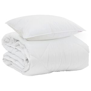vidaXL Suvised teki padjaga 2 pcs Valge Mikrofiiber