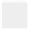 vidaXL seinakapp, valge, 37 x 37 x 37 cm, tehispuit