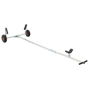 vidaXL Reguleeritav paaditrailer pneumaatiliste rehvidega 200 kg Load