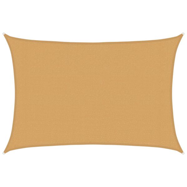 vidaXL p&auml;ikesepuri 160 g/m&sup2; ristk&uuml;lik, liiv 3x5 m HDPE