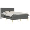 vidaXL Voodiraam madratsiga peaga Tumehall 140 x 190 cm kangas