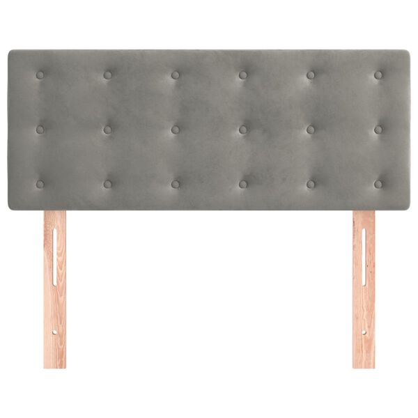 vidaXL voodipeats, helehall, 80x5x78/88 cm, samet