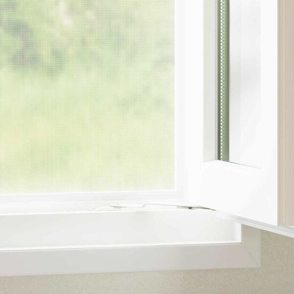 vidaXL Putukavõrk Valge 100 x 1000 cm Teras