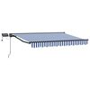 vidaXL Manuaalne varikatus LED-idega 3,5 x 2,5 m Pol&uuml;ester PU-kattega