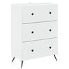vidaXL Sahtlib&uuml;roo Valge 66 x 34,5 x 90 cm Tehispuit