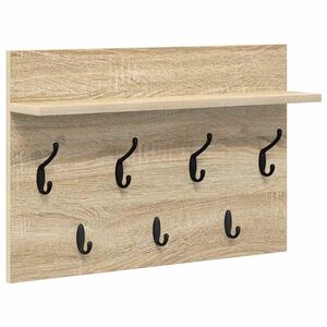 vidaXL Seinale kinnitatav riidepuu Sonoma tamm 60 x 40 x 12 cm