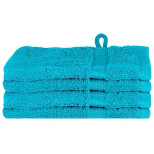 vidaXL K&uuml;lastaja r&auml;tik SOLUND 4 pcs T&uuml;rkiissinine 15 x 21 cm 550 gsm