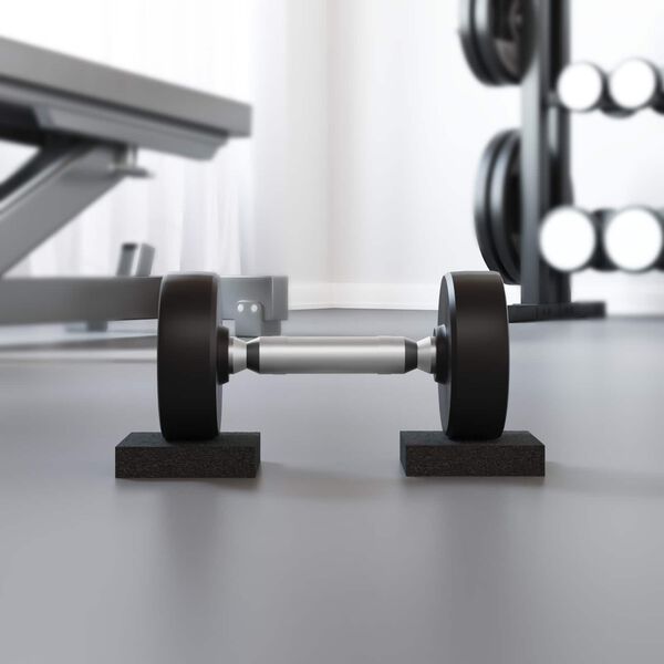 vidaXL Kummipad Must Kumm