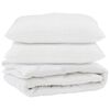 vidaXL Suletekk padjaga 3 pcs Valge Mikrofiiber