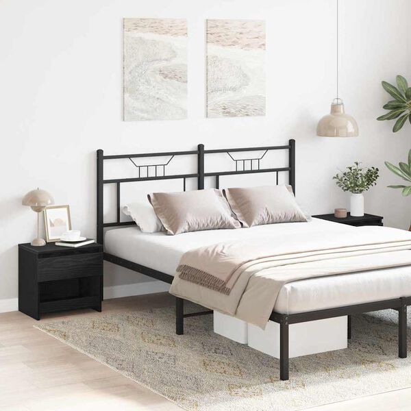 vidaXL Öölambi kapp sahtliga 2 pcs Must tamm 40 x 30 x 39 cm Tehispuit