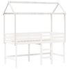 vidaXL lastevoodi katus, valge, 217 x 95,5 x 159 cm, männipuit