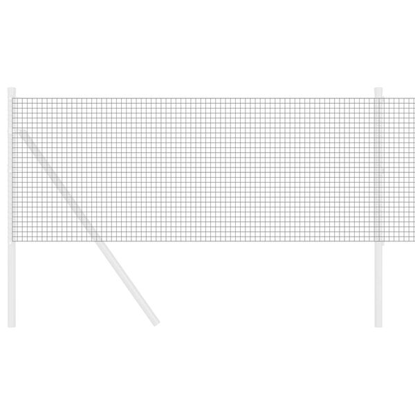 vidaXL Keevitatud Traadi Aed Hall 0.8 x 10 m Teras