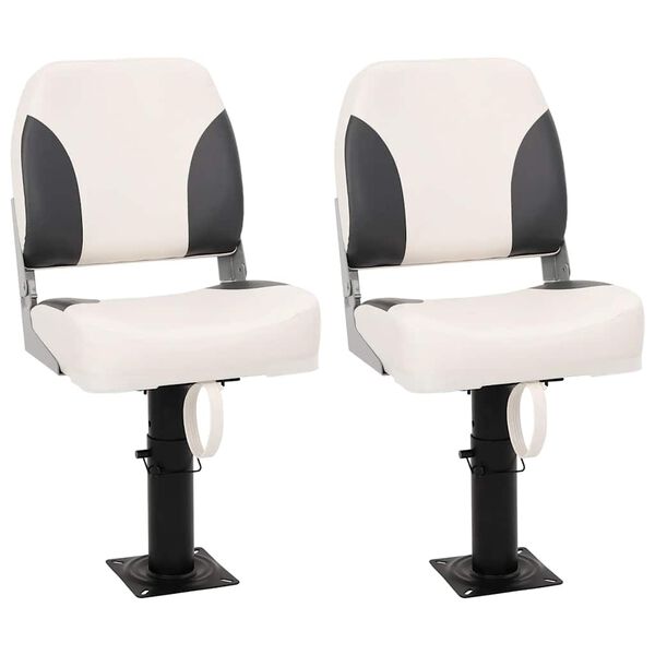 vidaXL kokkupandav paadiiste 2 komplekti madala seljatoega