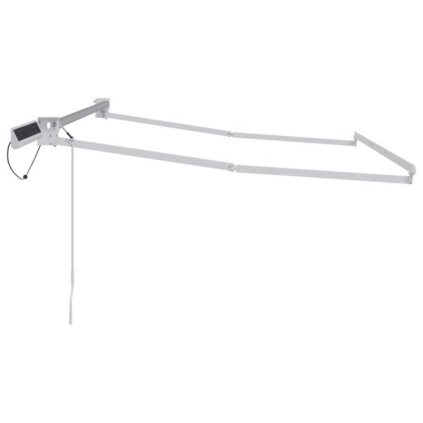 vidaXL Elektriline tagasi t&otilde;mmatav varikatus Valge 2,5 x 2 m Teras