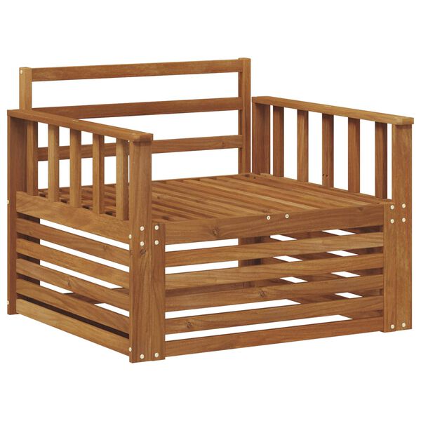 vidaXL 2 T&uuml;kk Diivan k&auml;etugedega Tugev akatsiapuu Neutraalne