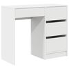 vidaXL Laud sahtliga ladustamisega Valge 90 x 37.5 x 75 cm Tehispuit