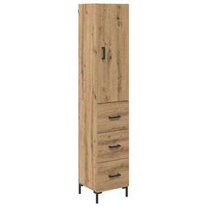 vidaXL K&otilde;rgushein sahtliga K&auml;sit&ouml;&ouml;puu 69,5 x 34 x 180 cm Tehispuit
