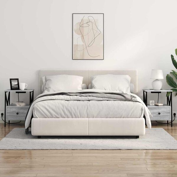 vidaXL &Ouml;&ouml;lambi kapp 2 pcs Hall Sonoma 41,5 x 40,5 x 55 cm Tehispuit