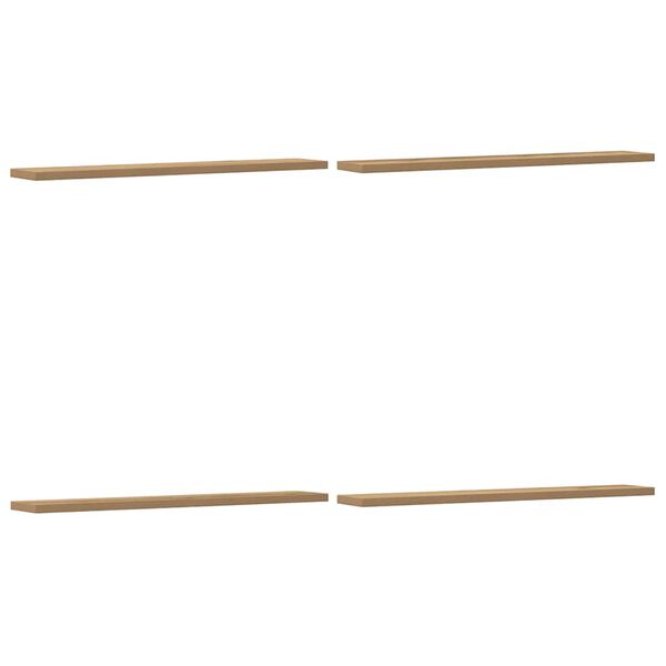 vidaXL seinariiulid 4 tk, k&auml;sit&ouml;&ouml;tamm, 60x20x1,5 cm, tehispuit