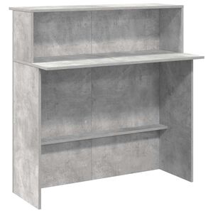 vidaXL vastuv&otilde;tulaud, betoonhall, 100x50x103,5 cm, tehispuit