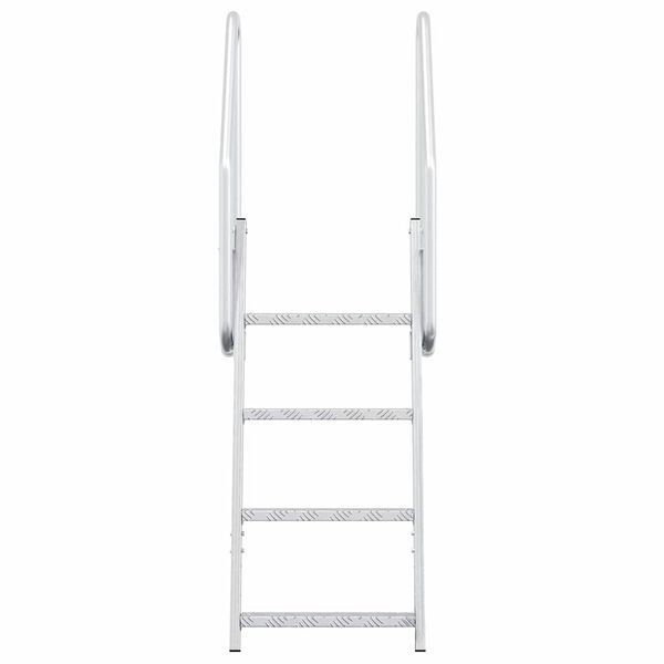 vidaXL 4-astmeline dokkredel H&otilde;bedane 58 x 77 x 166 cm Alumiinium