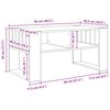 vidaXL Kohvilaud Sonoma tamm 92 x 49,5 x 45 cm Tehispuit