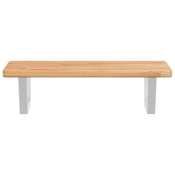 vidaXL seinale kinnitatav valamuriiul, teras ja tammepuit