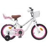vidaXL Laste Bike 16 Tolli 4&ndash;6 aastastele Valge