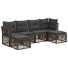 vidaXL Aia Diivanikomplekt 6 pcs Hall pol&uuml;rotang