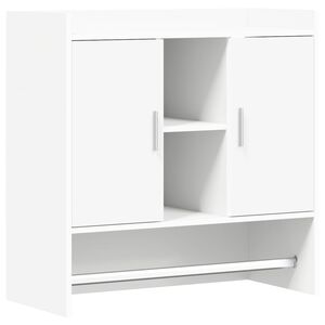 vidaXL Seinariiul Seinale kinnitav Valge 80 x 36 x 80 cm Tehispuit