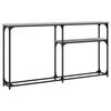 vidaXL konsoollaud, hall Sonoma tamm, 145 x 22,5 x 75 cm, tehispuit