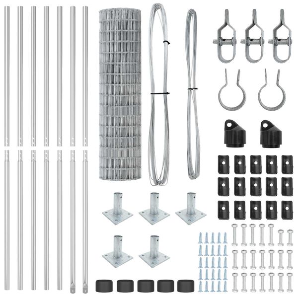 vidaXL Aed koos postiga H&otilde;bedane 1,2 x 10 m Teras