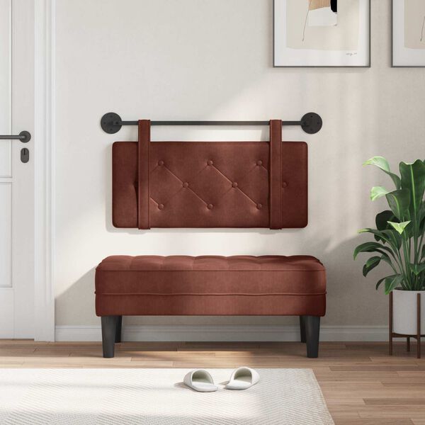 vidaXL Rippuv Peatoe Seinale kinnitatav K&uuml;&uuml;riv Pruun 90 cm Antiik PU