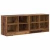 vidaXL Voodikapp riiuliga 2 tk Vana puit 66 x 33 x 48 cm Tehispuit