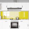 vidaXL K&ouml;gi Splashback 2 pcs Kollane 110 x 60 cm karastatud klaas