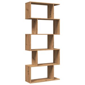 vidaXL ruumijagaja 5 korrust, k&auml;sit&ouml;&ouml;tamm, 70 x 24 x 161 cm, tehispuit
