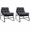 vidaXL Aia m&ouml;&ouml;bel 2 pcs Must 60,5 x 81 x 71 cm Pulberv&auml;rvitud teras