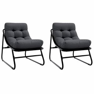 vidaXL Aia m&ouml;&ouml;bel 2 pcs Must 60,5 x 81 x 71 cm Pulberv&auml;rvitud teras