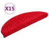 vidaXL trepimatid 15 tk 56 x 17 x 3 cm punased poolringikujulised