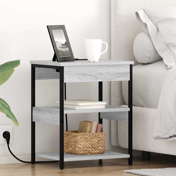 vidaXL &Ouml;&ouml;lambi kapp Hall Sonoma 41 x 31 x 51 cm Tehispuit