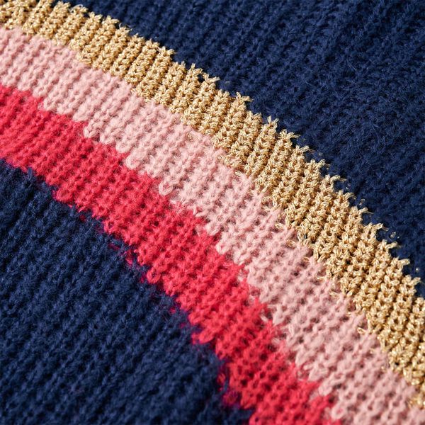 Laste kampsun, kootud, tumesinine, 128