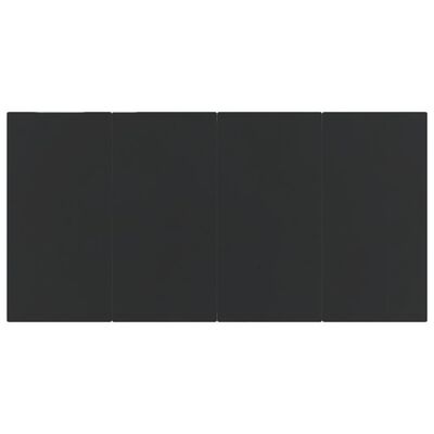 vidaXL 7-osaline aiamööbli komplekt patjadega, must