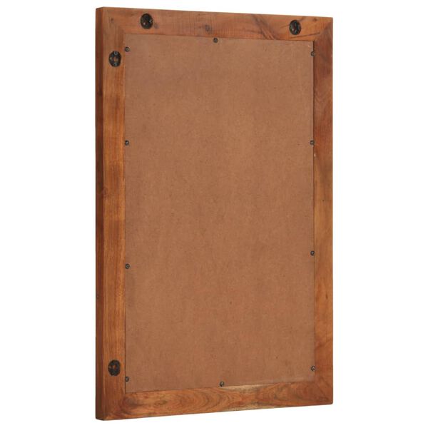 vidaXL vannitoapeegel, 50 x 70 cm, akaatsiapuit ja klaas