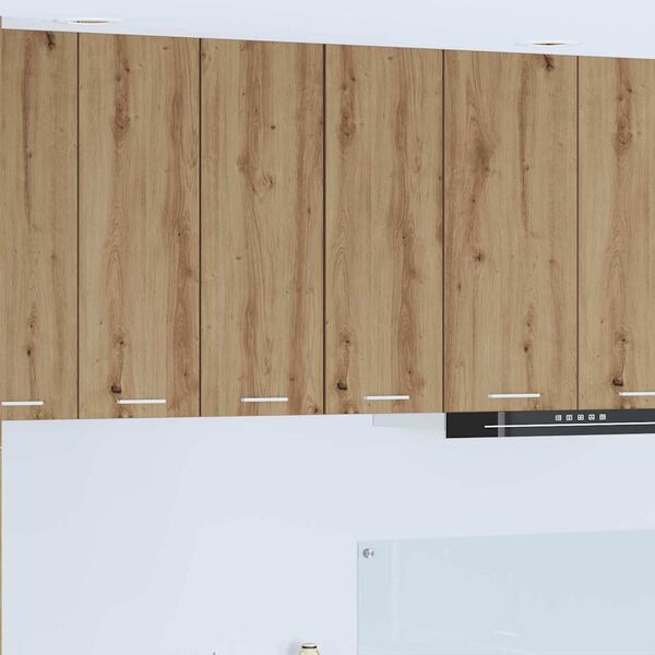 vidaXL Seinakapp 2 pcs Meisterdatud tamm ja valge 30 x 31 x 80 cm