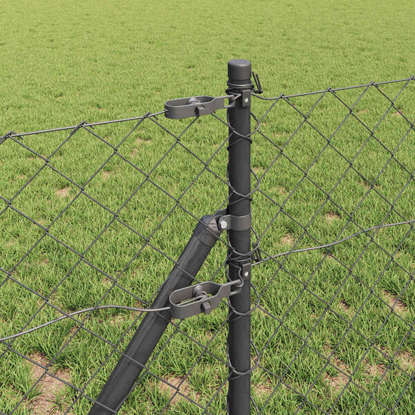 vidaXL Aiapost Hall 25 x 0,4 m (60 x 60 mm v&otilde;rk) Terased ja PVC