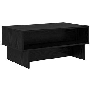 vidaXL Kohvilaud Must tamm 80 x 46 x 35 cm Tehispuit