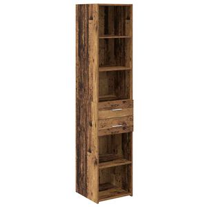 vidaXL K&otilde;rgushein sahtliga Vana puit 40 x 42,5 x 185 cm Tehispuit