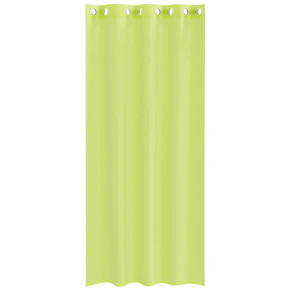 vidaXL Voile kardinad koos läbivõredega 2 tk Apple Green 140x225 cm