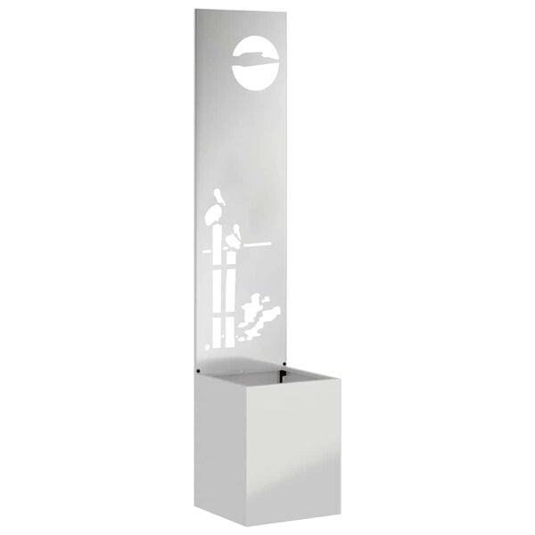 vidaXL Aia privaatsuse kate H&otilde;bedane 32 x 150 cm Tsingitud teras