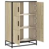 vidaXL Highboard Sonoma tamm 68x35x106,5 cm inseneritud puit ja metall